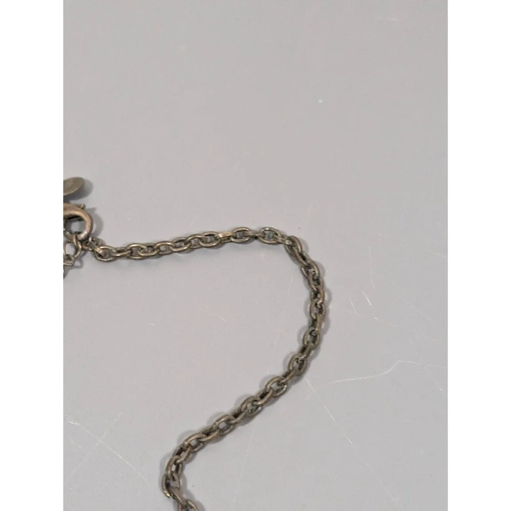 Vida Jewels Blue Rhinestone‎ Medallion Necklace Bronze Boho 21
